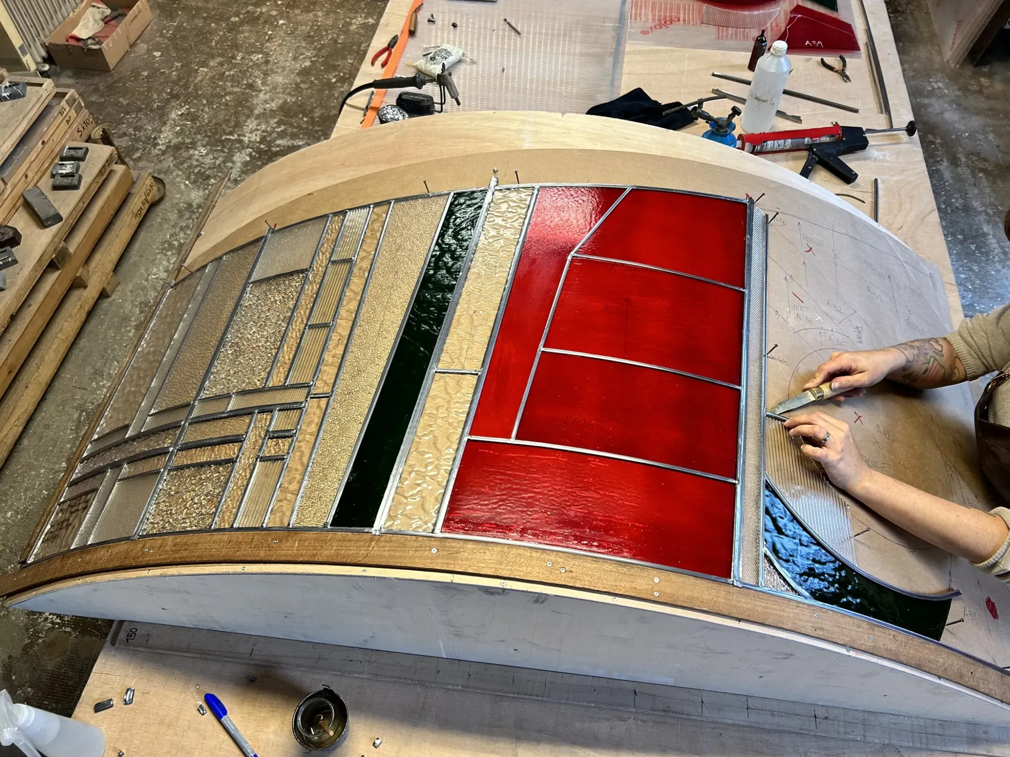 creations de vitraux pour un restaurant (9)