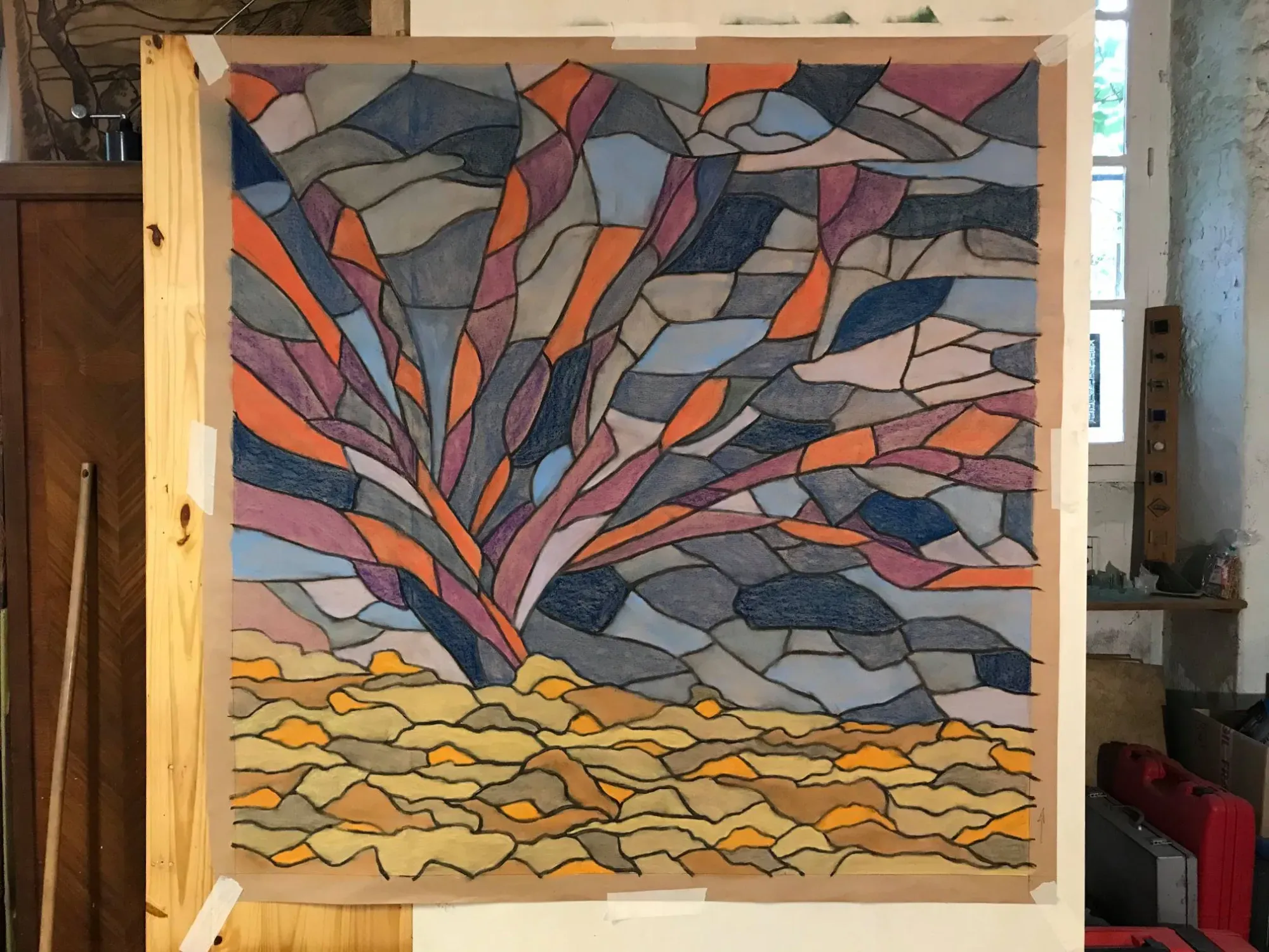 Vitrail abstrait (3)