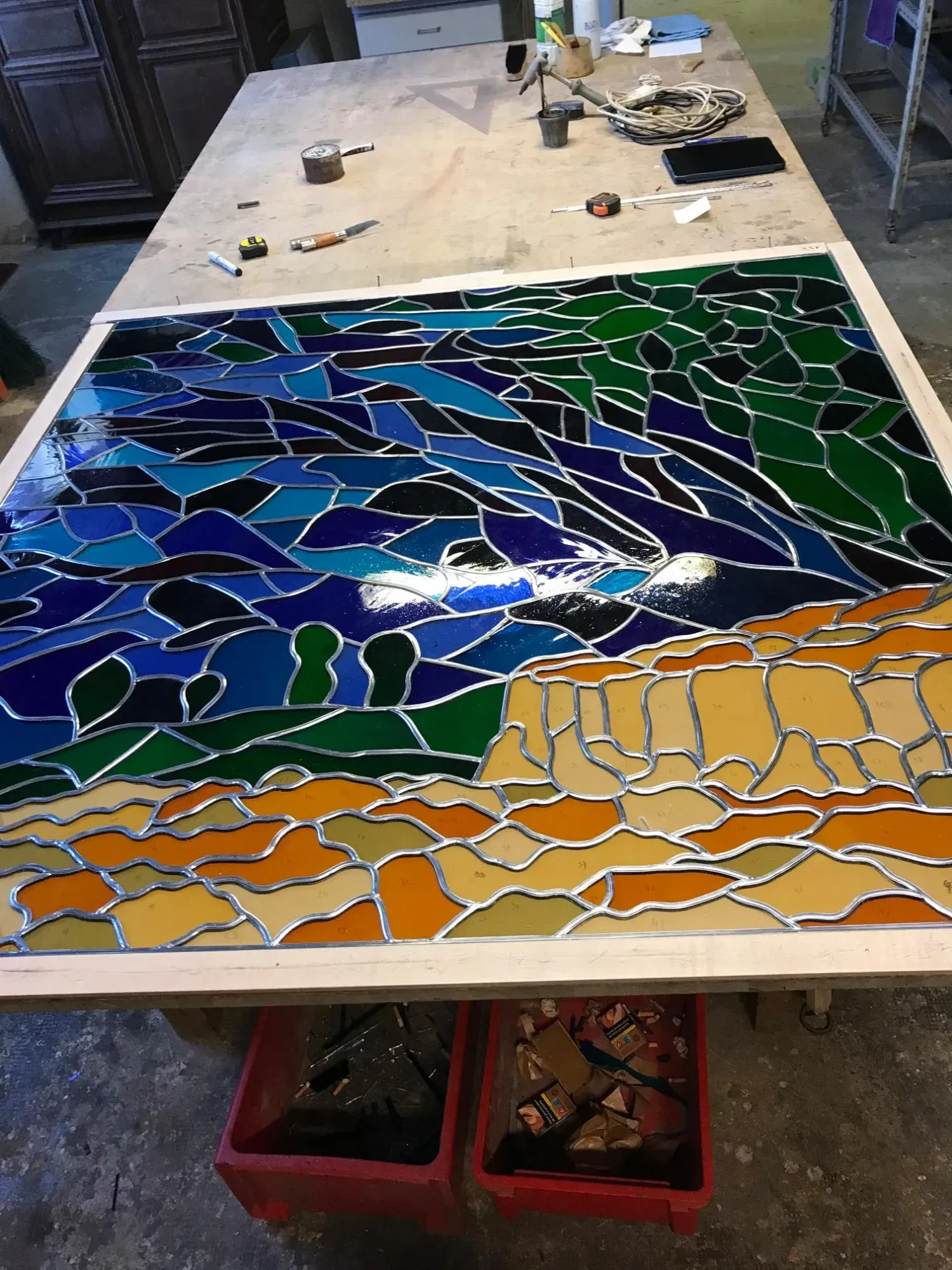 Vitrail abstrait (4)